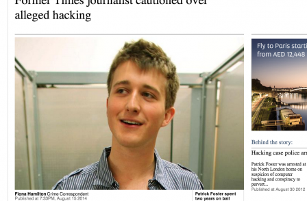 Former Times reporter cautioned for hacking Nightjack Yahoo account